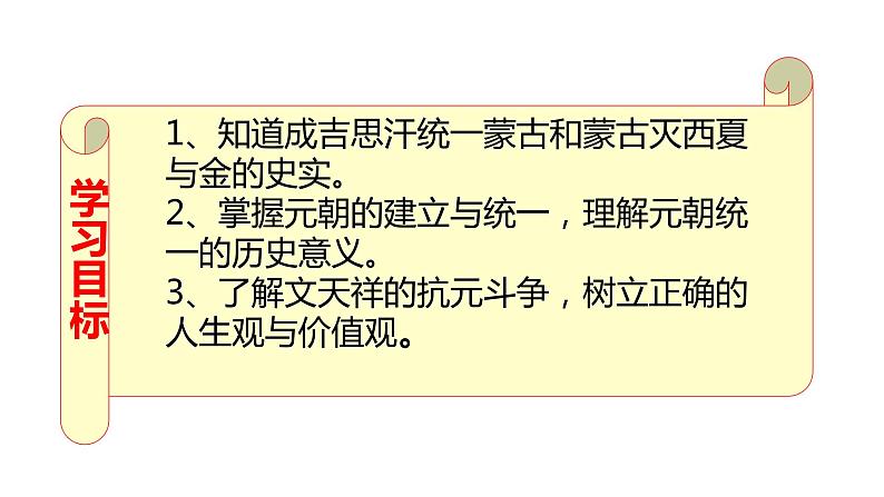 初中历史人教版(部编)七年级下册 第10课蒙古族的兴起与元朝的建立 2 课件第3页
