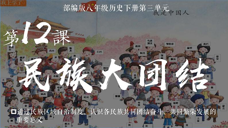 4.12 民族大团结 课件 2021-2022学年部编版八年级历史02