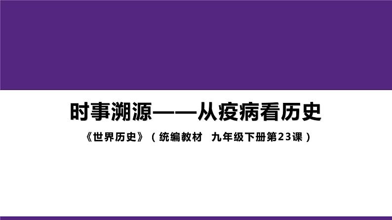 6.23 活动课:时事溯源 课件 2021-2022学年部编版九年级历史下册01