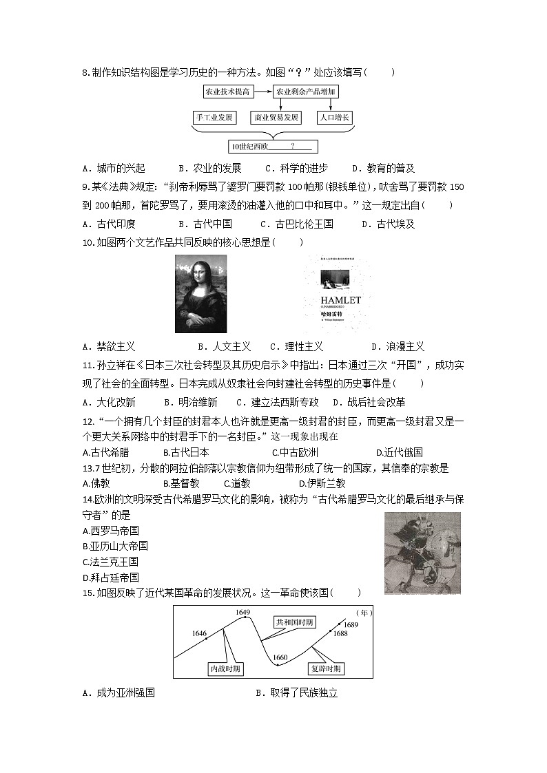 九上综合测试第2页