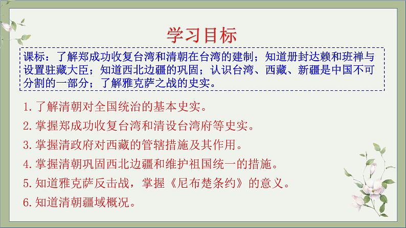 2021-2022学年统编版历史七年级下册第18课 统一多民族国家的巩固和发展课件第3页