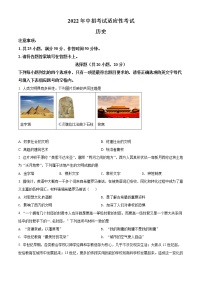2022年河南省安阳市安阳县中考一模历史卷及答案（文字版）