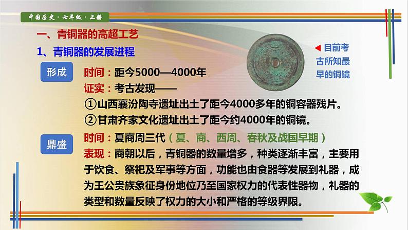 人教版历史七年级上册课件第5课 青铜器与甲骨文03