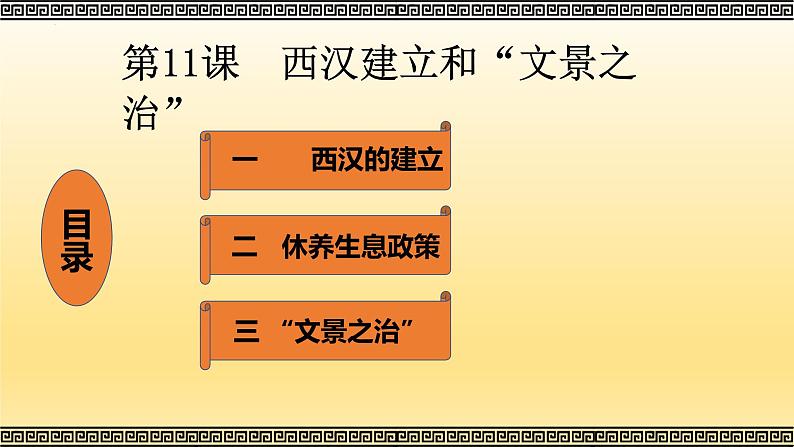 人教版历史七年级上册课件第11课 西汉建立和“文景之治“第4页