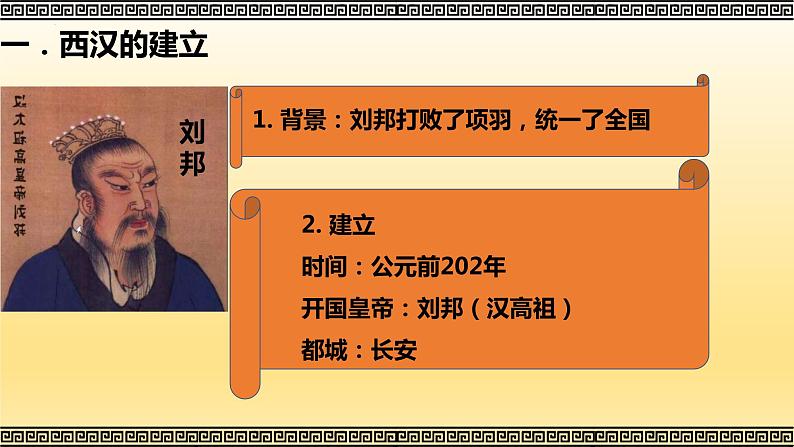 人教版历史七年级上册课件第11课 西汉建立和“文景之治“第5页