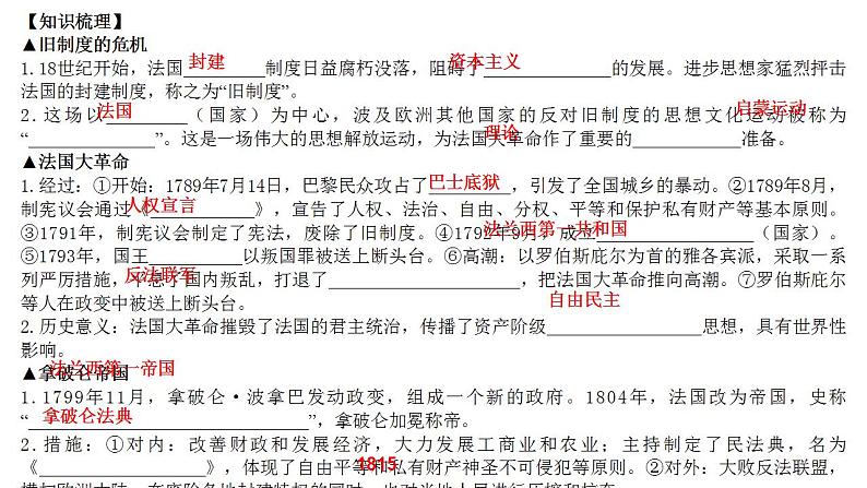 6.19法国大革命和拿破仑帝国 课件 部编版九年级历史上册第3页