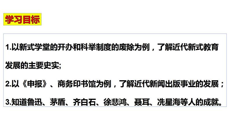人教部编版历史八年级上 26《教育文化事业的发展》课件第4页