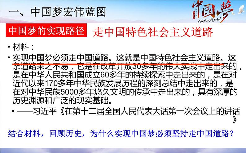 2022-2023学年八年级历史下册人教版课件第11课 为实现中国梦而努力奋斗课件(共28张ppt)第5页