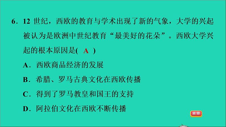 历史人教版九年级上册同步教学课件第3单元封建时代的欧洲第9课中世纪城市和大学的兴起1第8页