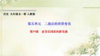 歷史九年級(jí)下冊(cè)第五單元 二戰(zhàn)后的世界變化第19課 亞非拉國(guó)家的新發(fā)展課文配套ppt課件