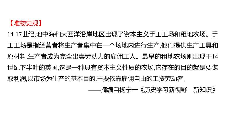 2022-2023 部编版历史 九年级上册 第五单元 第13课 西欧经济和社会的发展 课件06