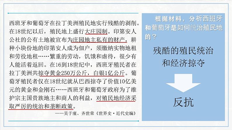 第1课 殖民地人民的反抗斗争课件---2022-2023学年初中历史部编版九年级下册06