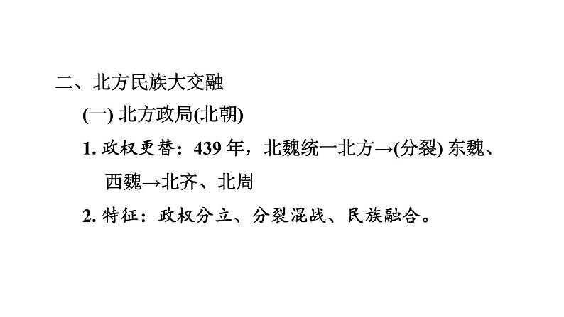中考历史复习4.三国两晋南北朝时期:政权分立与民族交融课件第4页