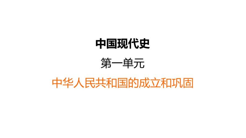 中考历史复习中国现代史课前背记知识点课件01