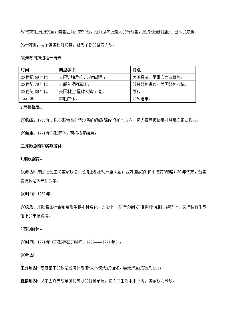 专题05战后世界格局的演变和现代社会生活第2页