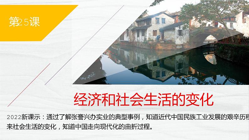 8.25 经济和社会生活的变化 课件第1页
