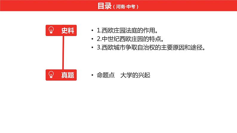 中考总复习历史(河南地区)模块四 世界古代史 第三单元 封建时代的欧洲课件06