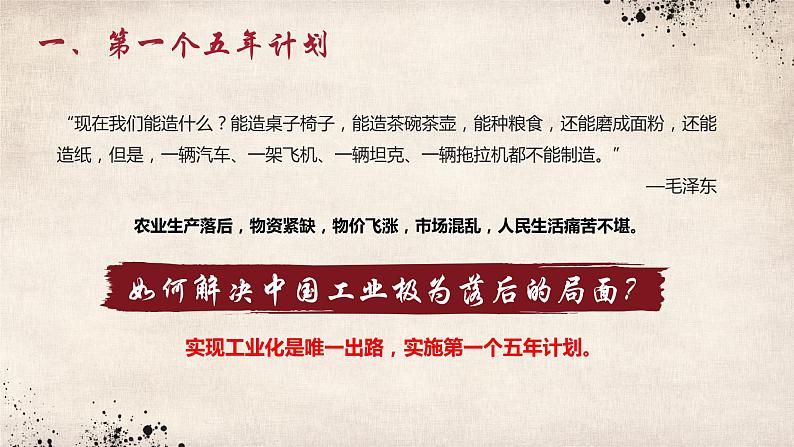第4课 新中国工业化的起步和人民代表大会制度的确立 课件第7页