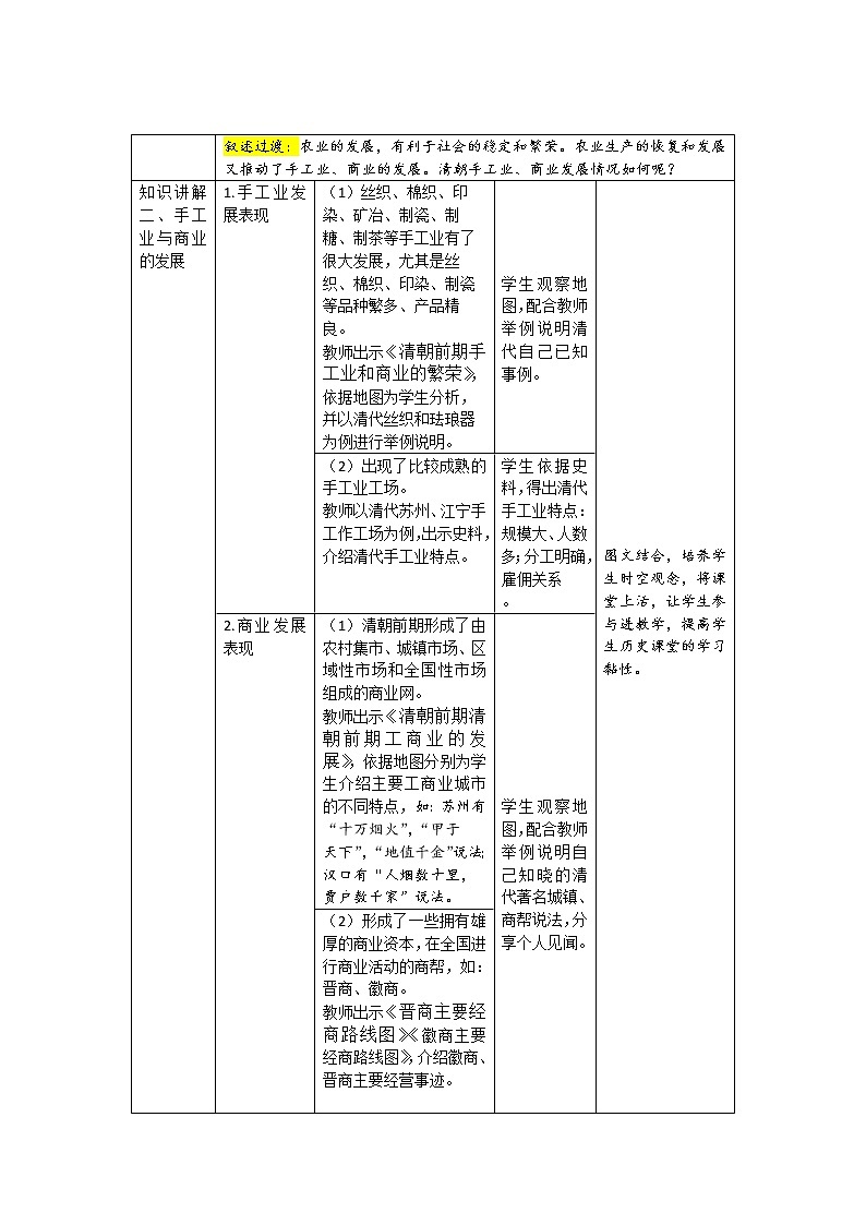 19 清朝前期社会经济的发展 精品教案第3页