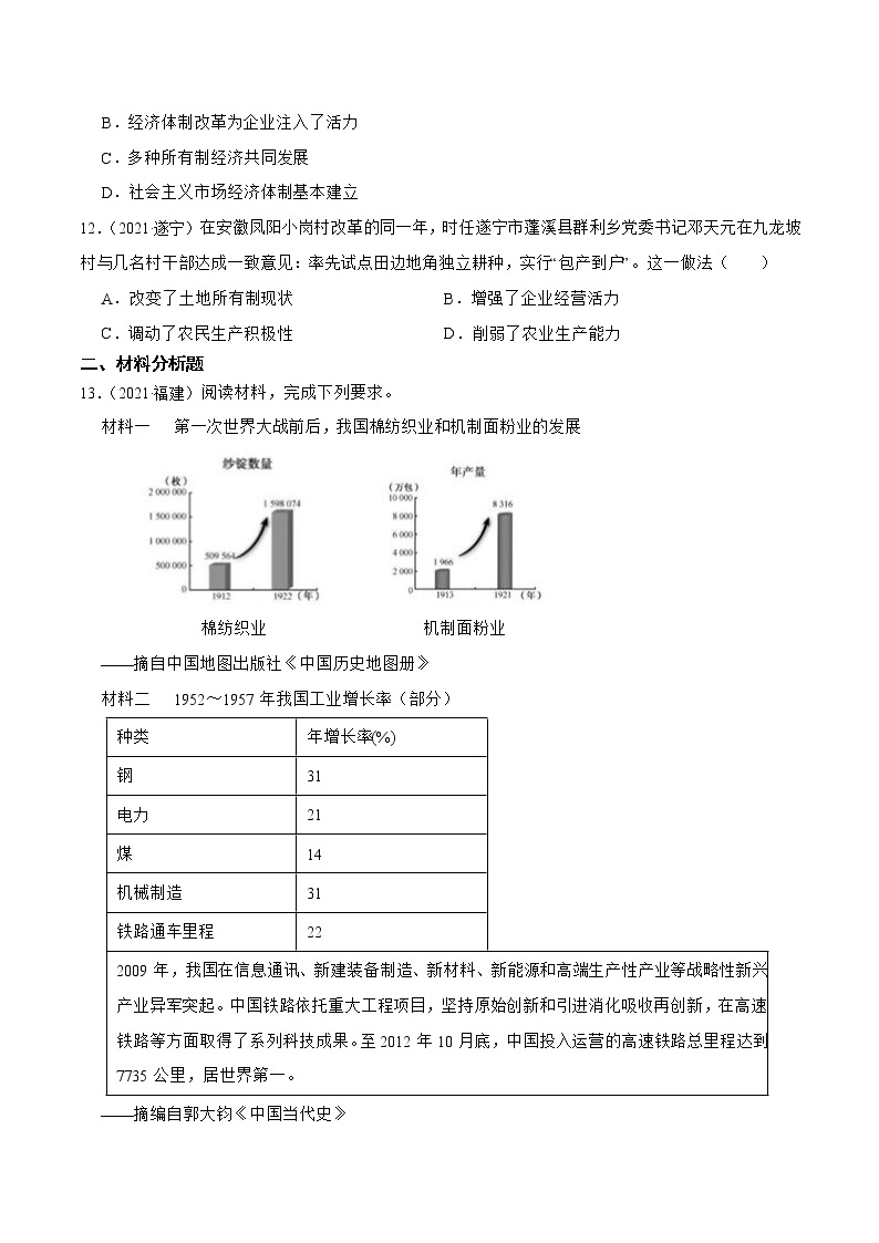 部编版八年级下册历史 第8课 经济体制改革  课件+教案+练习（内嵌视频）03