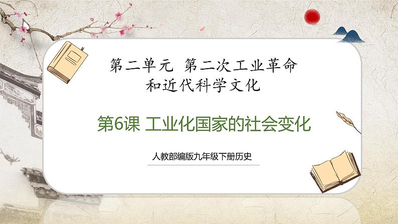 【人教部编版】九下历史 第6课 工业化国家的社会变革 (课件+培优练习)01