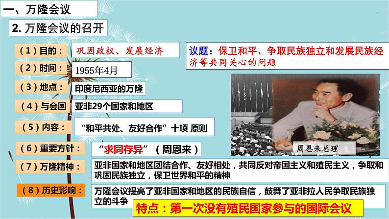 人教部编版历史九年级下册 第五单元 第十九课 亚非拉国家的新发展 课件第5页