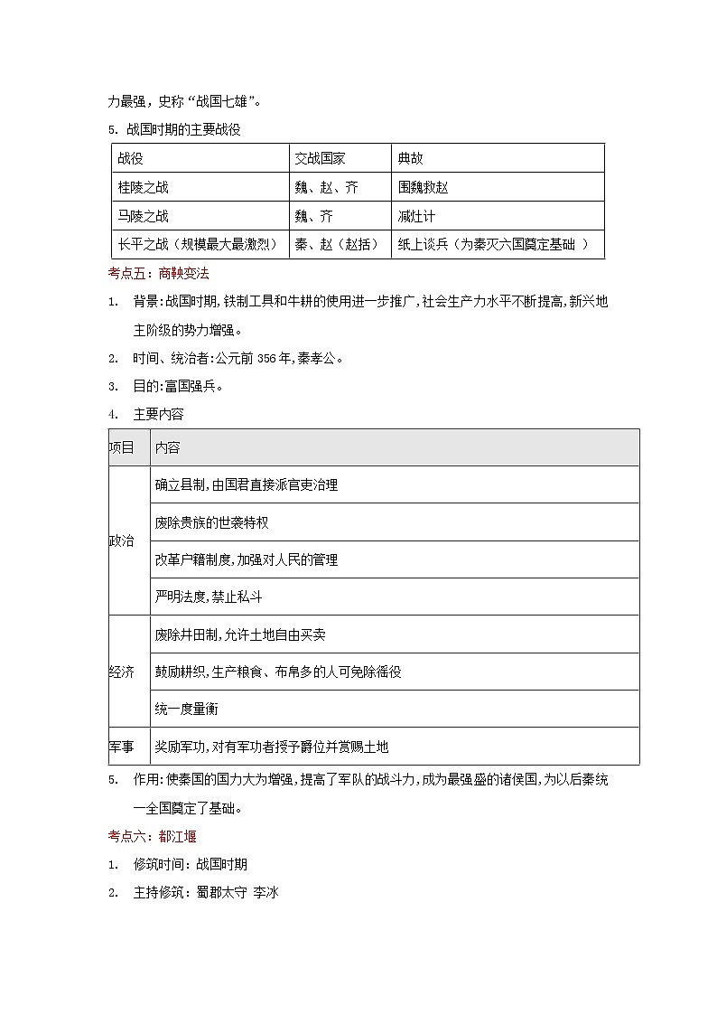 备战2023历史新中考二轮复习重难突破(河北专用)突破02 夏商周时期(原卷版)第3页