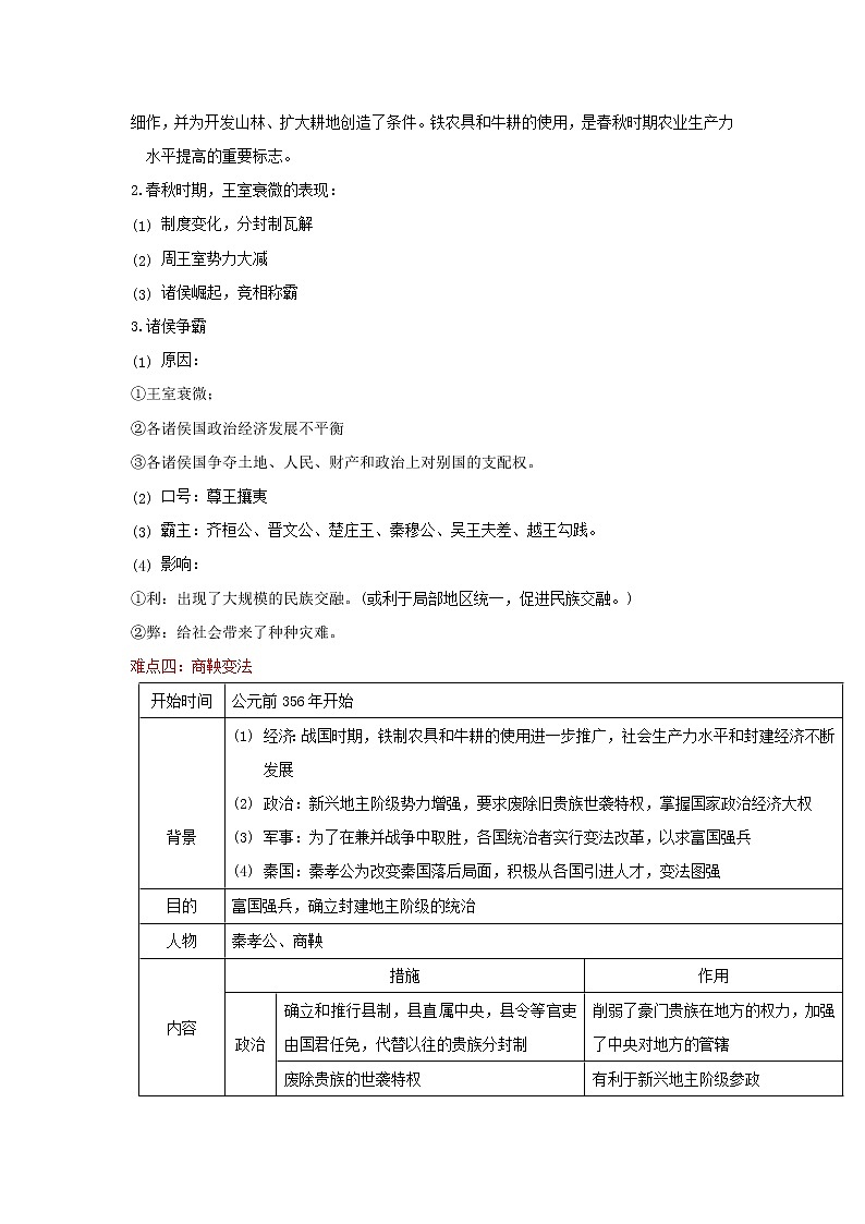 备战2023历史新中考二轮复习重难突破(全国通用)专题02 夏商周时期(解析版)第3页