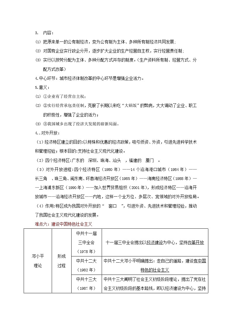 備戰(zhàn)2023歷史新中考二輪復(fù)習(xí)重難突破（全國(guó)通用）專題18 中國(guó)特色社會(huì)主義道路（解析版）第3頁(yè)