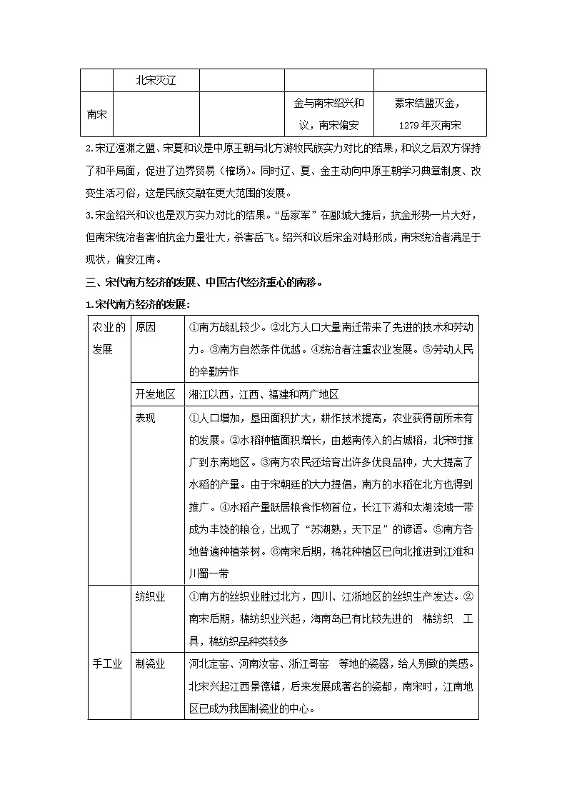 备战2023年历史新中考二轮复习热点透析 疑难点拨04中国古代史-民族关系发展和社会变化(原卷版)第3页