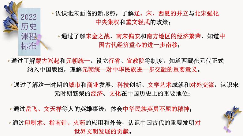 中考历史一轮复习【中国古代史】06 辽宋夏金元时期:民族关系发展和社会变化课件PPT第2页