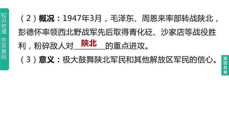 初中历史中考复习 2023年历史中考总复习一轮复习课件:主题14 人民解放战争第6页