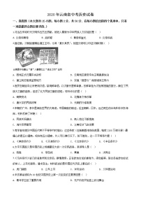 初中歷史中考復(fù)習(xí) 精品解析：云南省2020年中考?xì)v史試題（原卷版）