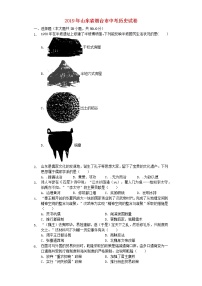 初中历史中考复习 山东省烟台市2019年中考历史真题试题（含解析）