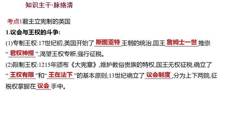 2023年中考历史一轮复习课件:第二十单元 资本主义制度的初步确立及工业革命和国际共产主义运动的兴起第5页