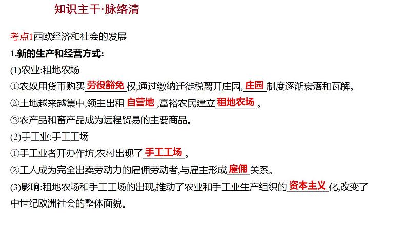 2023年中考历史一轮复习课件:第十九单元 走向近代第4页