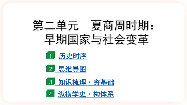 【中考一轮复习】2023年中考历史一轮复习课件: 中国古代史《 第二单元 夏商周时期:早期国家与社会改革》02
