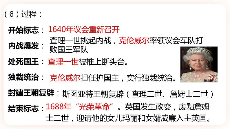 【中考一轮复习】中考历史一轮复习背诵+精讲+讲练:专题30《资本主义制度的初步确立》(精品课件+背诵清单+试题演练+真题演练)05