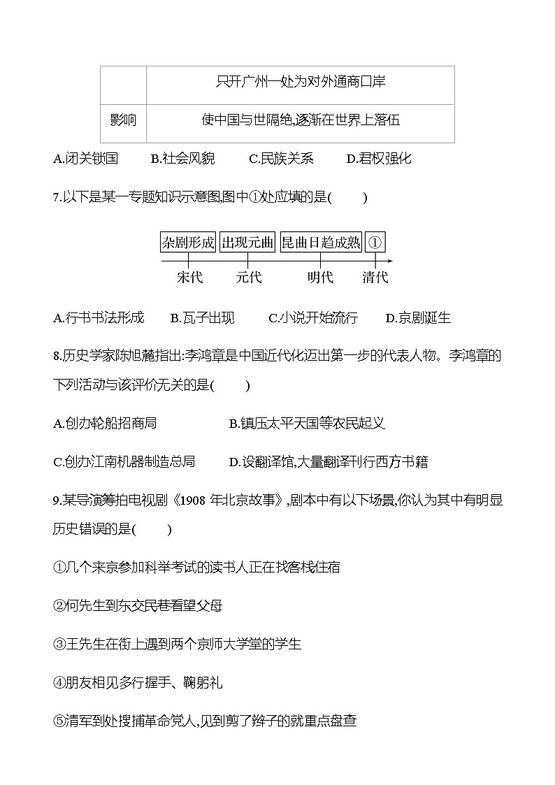 2023年中考历史(广东人教部编版)一轮复习 2023年初中学业水平考试模拟冲刺卷(三)(学生版)第3页