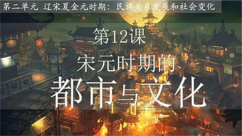 第12课宋元时期的都市和文化课件02