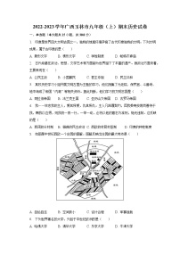 2022-2023学年广西玉林市九年级（上）期末历史试卷（含解析）