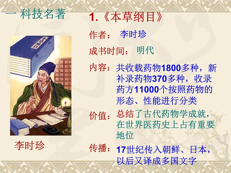 部编版七年级历史下册--第16课 明朝的科技、建筑与文学(课件4)06