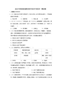 2023年河南省洛阳市伊川县中考历史一模试卷（含答案）
