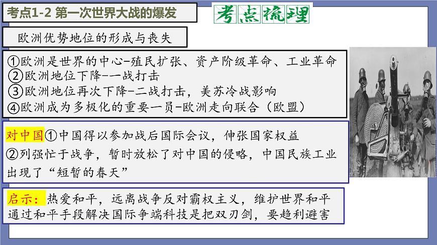 第三單元  第一次世界大戰(zhàn)和戰(zhàn)后初期的世界【知識梳理】——2022-2023學年部編版歷史九年級下冊單元綜合復習課件PPT第8頁