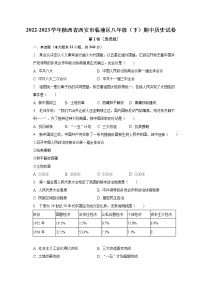 2022-2023学年陕西省西安市临潼区八年级（下）期中历史试卷（含解析）