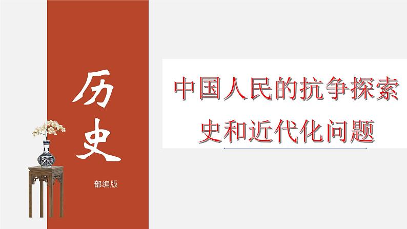 最新中考历史二轮专题复习课件 专题02 中国人民的抗争探索史和近代化问题 (部编版)第3页