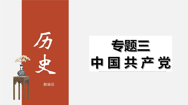 最新中考历史二轮专题复习课件 专题03 中国共产党 (部编版)第3页