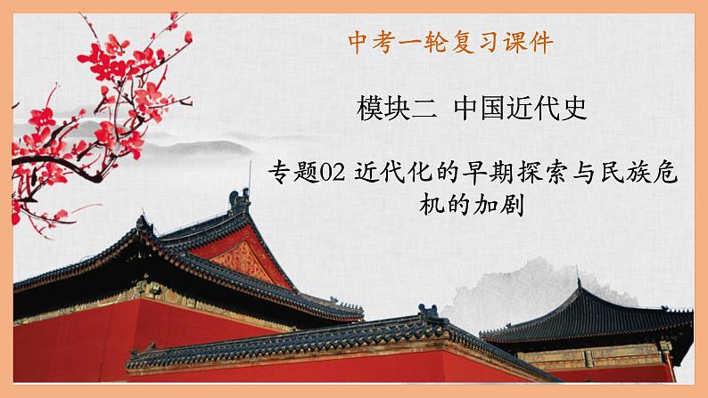 中考历史一轮复习精讲精练课件近代化的早期探索与民族危机的加剧(含答案)第1页