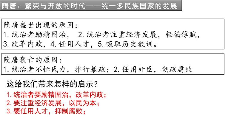 复习课件:七下第一单元 隋唐时期:繁荣与开放的时代第7页