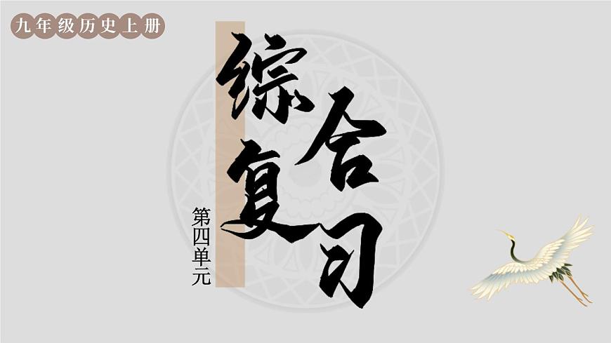 人教版歷史九年級上冊 第四單元綜合復(fù)習(xí) 課件第1頁